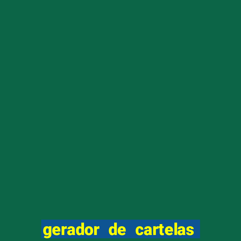 gerador de cartelas de bingo 1 a 99